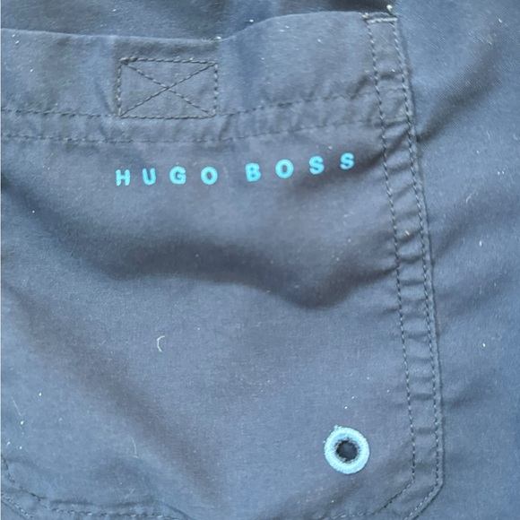 Hugo Boss men’s swim trunks navy blue Small - Picture 7 of 8